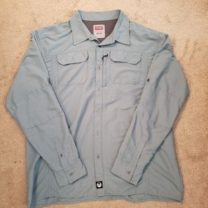 Wrangler Blue Outdoor Series Regular Fit XL Long Sleeve Button Up